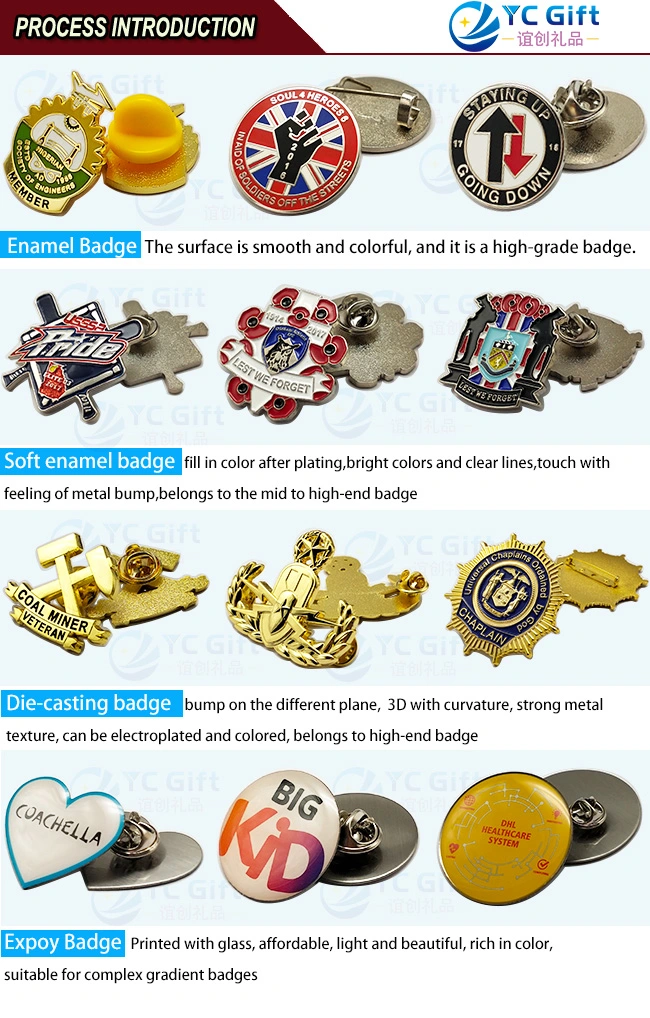 Custom Metal Art Crafts Detective Military Rank Award Button Badges Brooch Carnival Hat Grateful Dead Lapel Pins Supplies Army Aircraft Model Emblem with Logo