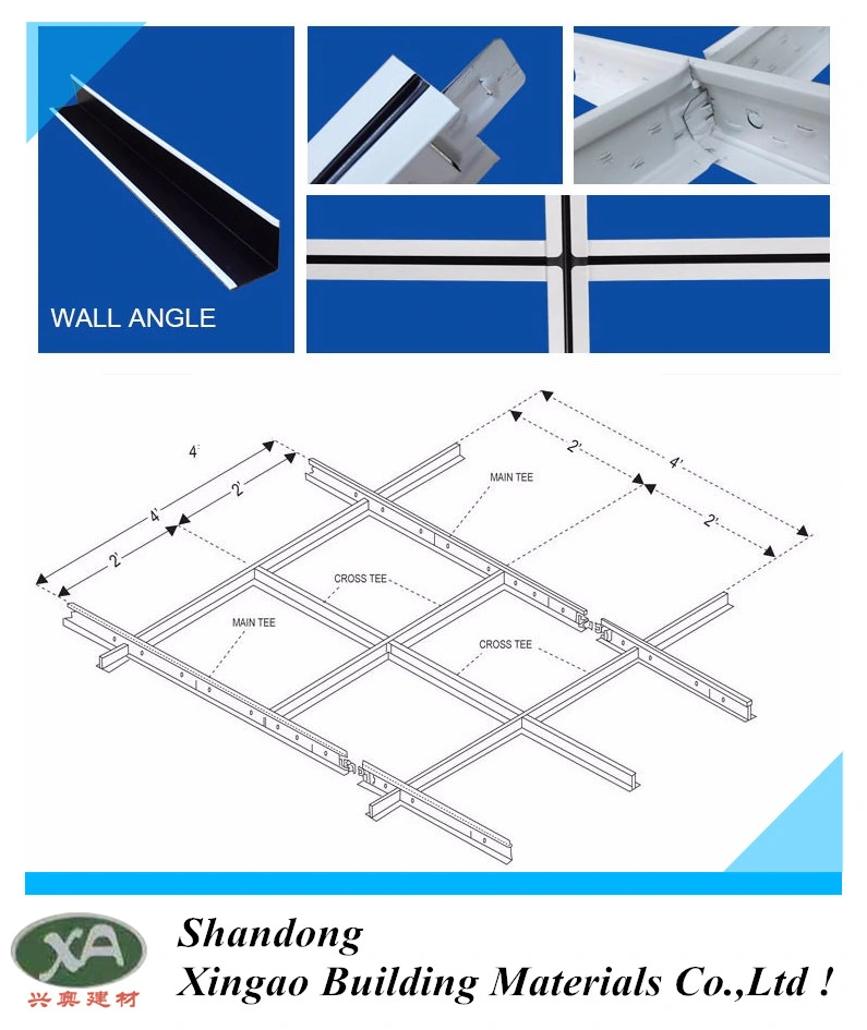 Wooden Ceiling T Grid Wood Design T-Bar for Suspended Ceiling