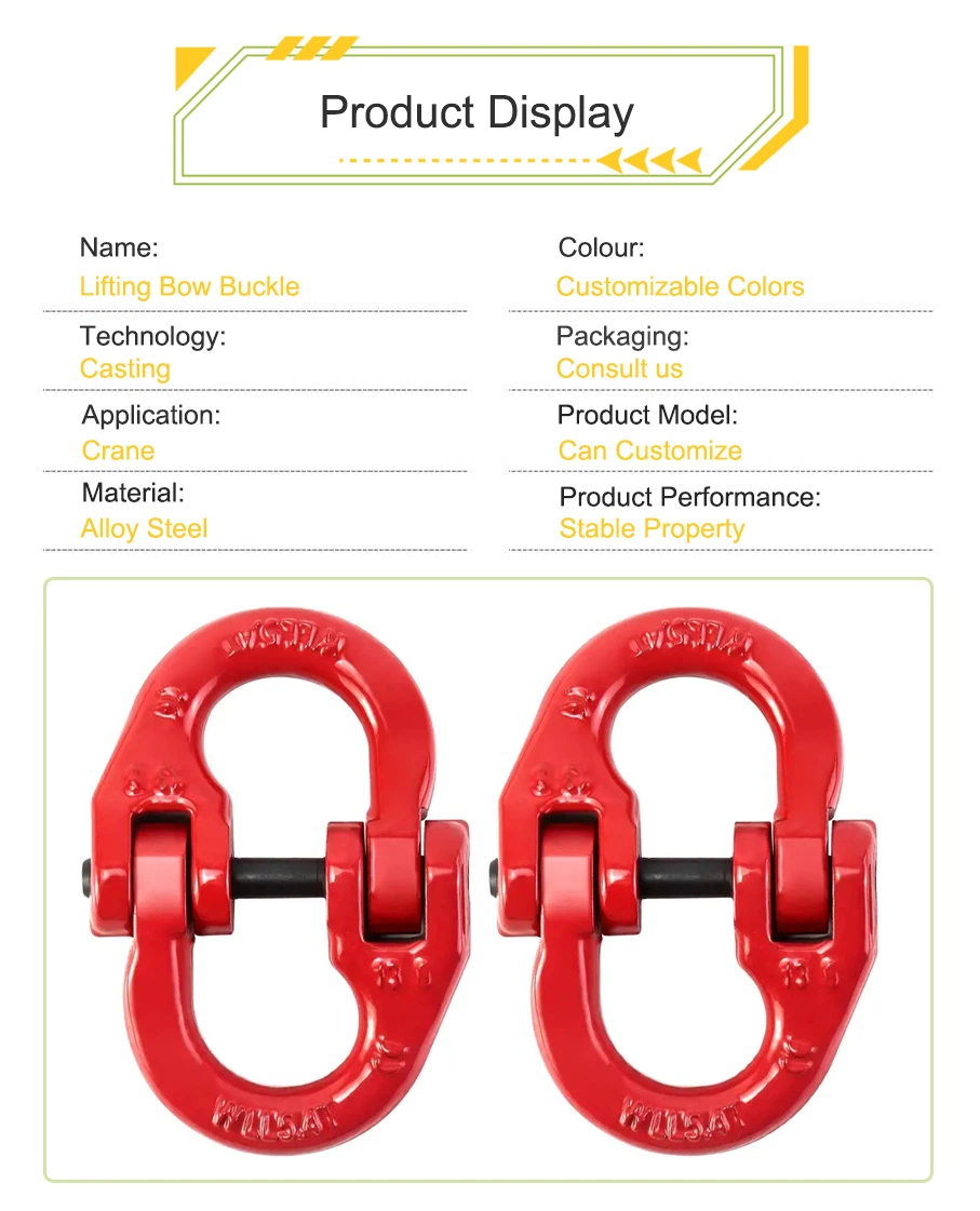 G80 Us Type Chain Webbing Connecting Link Lifting Hammerlock