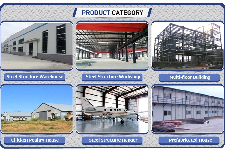 Cheap Light Weights Galvanized Steel Work Warehouse for Workshop and Storage Shed