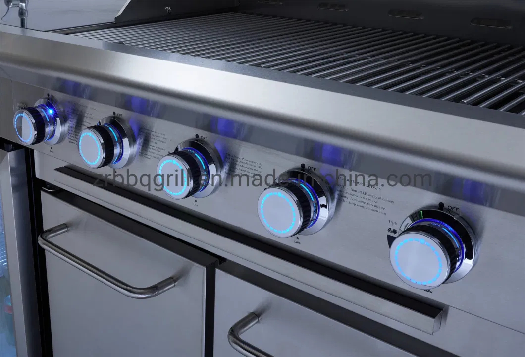 High Quality Stainless Steel 304 Gas Outdoor Kitchen Grill Garden BBQ Grill