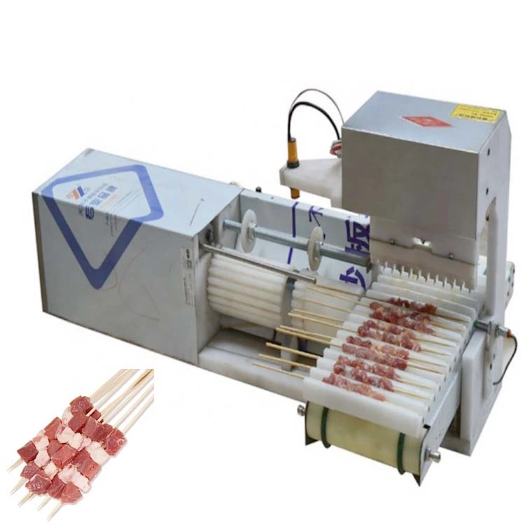 Chicken Satay Skewer Machine Skewers Making Machine Kebab Skewer Machine Automatic Grill Skewer Meat Skewer Holder Manual Wear Meat Kebab Machine