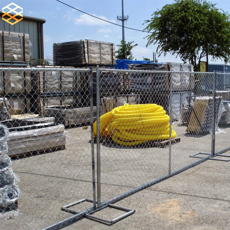 Steel 6X12 Portable Chain Link Temporary Fence Panel Galvanized Security Chain Link Temporary in America for Events