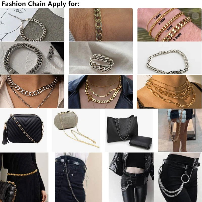 The Edginess of Chain Link Alloy Bracelets