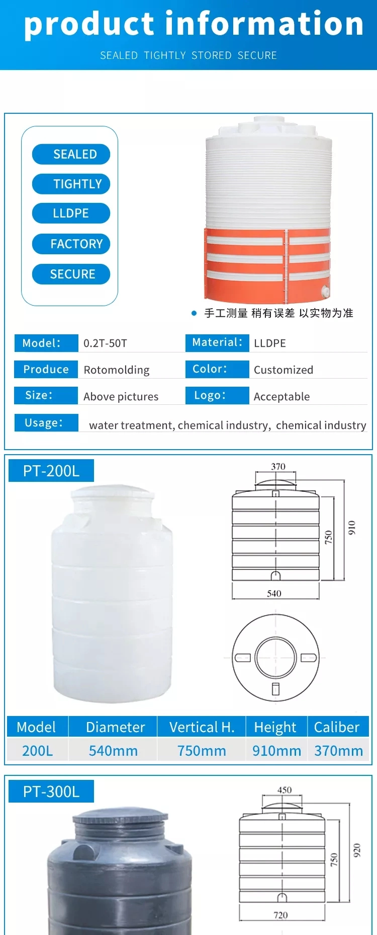 Wear Resistant Storing Environmental Protection Equipmentplastic PP Sheets Storage Tanks