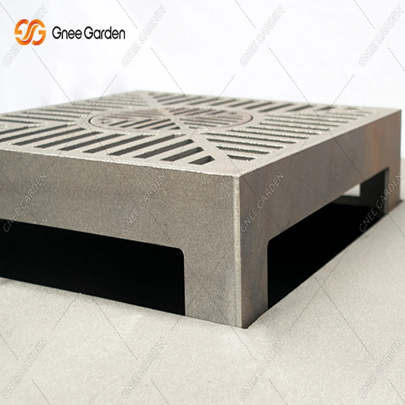 Outdoor Corten Steel BBQ Grill Wood Burning Corten Korean BBQ Stove