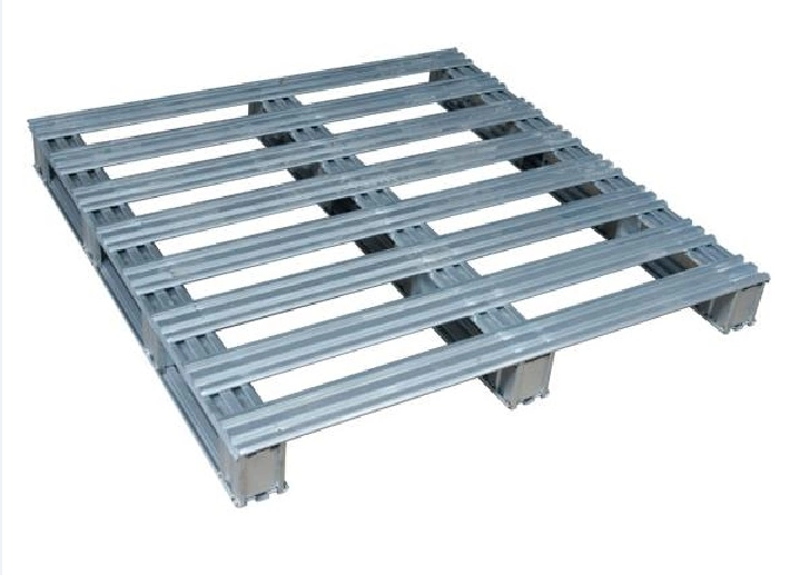 Heavy Duty 4-Way Entry Type and Single Faced Style Rack Use Standard Durable Single Face Pallet Steel Reinforced Factory for Rack Pallet Steel