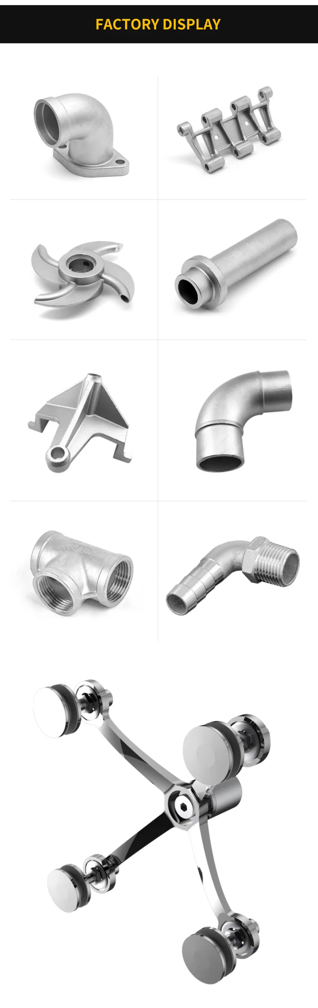 Foundry OEM Steel Investment Casting Parts ISO9001 Investment Casting