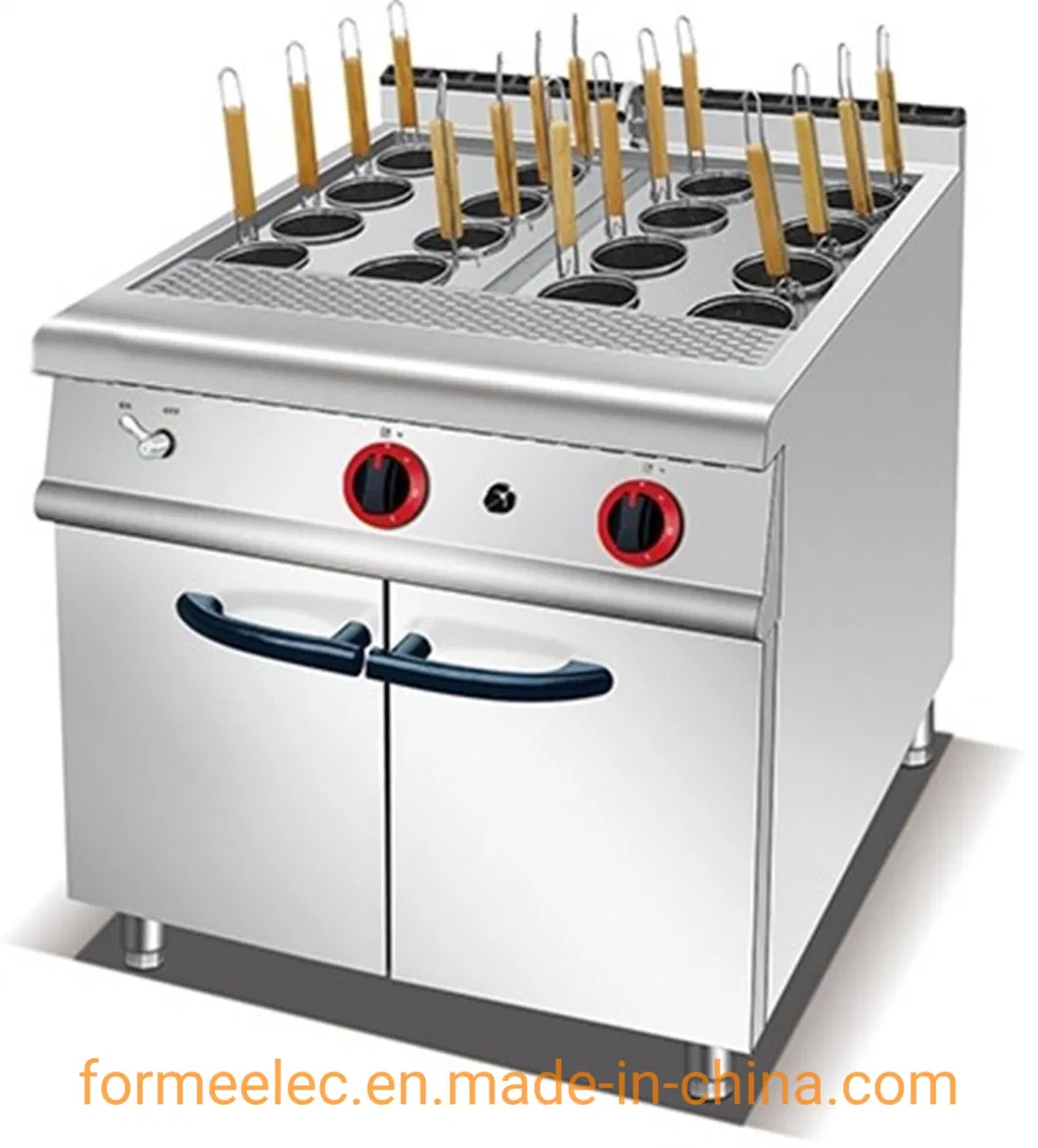 Western Kitchen Equipment Gas Combination Oven Gas Grill Lava Rock Grill with Cabinet