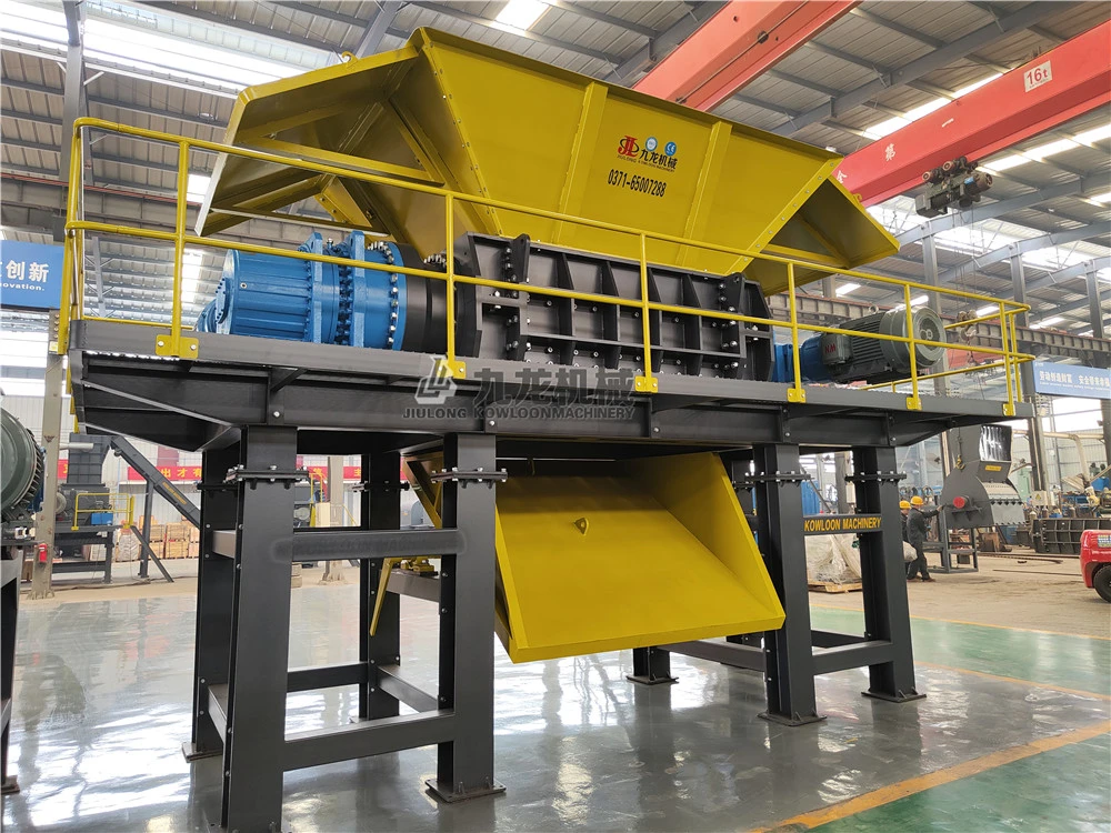 Industrial Double Shaft Scrap Metal Recycling Waste Car Shredder Aluminum Recycling Machine