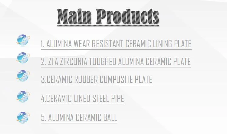 Alumina Ceramic Lining Pipe Lining Ceramic Sheet Ball Mill Ceramic Lining Wear Resistance