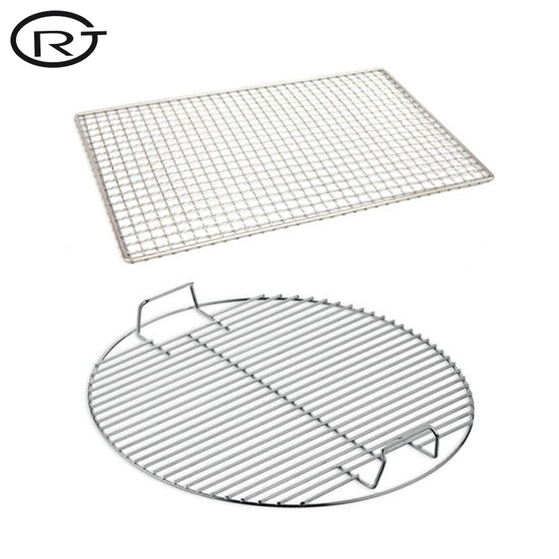 Round Barbecue Grill Net Mesh 304 Stainless Steel Wire Oven Grill