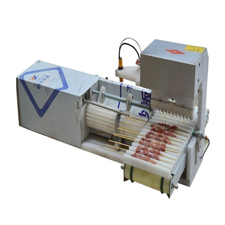 Chicken Satay Skewer Machine Skewers Making Machine Kebab Skewer Machine Automatic Grill Skewer Meat Skewer Holder Manual Wear Meat Kebab Machine