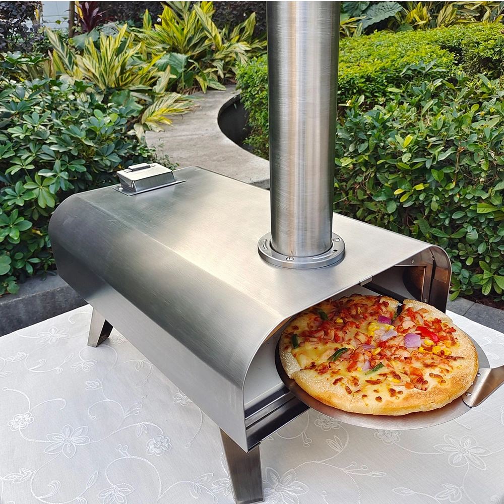 Esun Factory Direct Price Stainless Steel Pellet 12 Inch Portable Outdoor Pellet Pizza Oven Grill