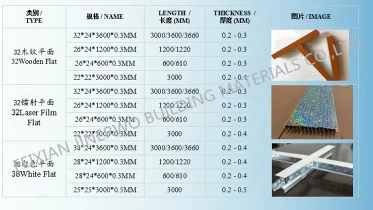 T Ceiling Grid for Ceiling Suspension System or Suspended Ceiling T Bar