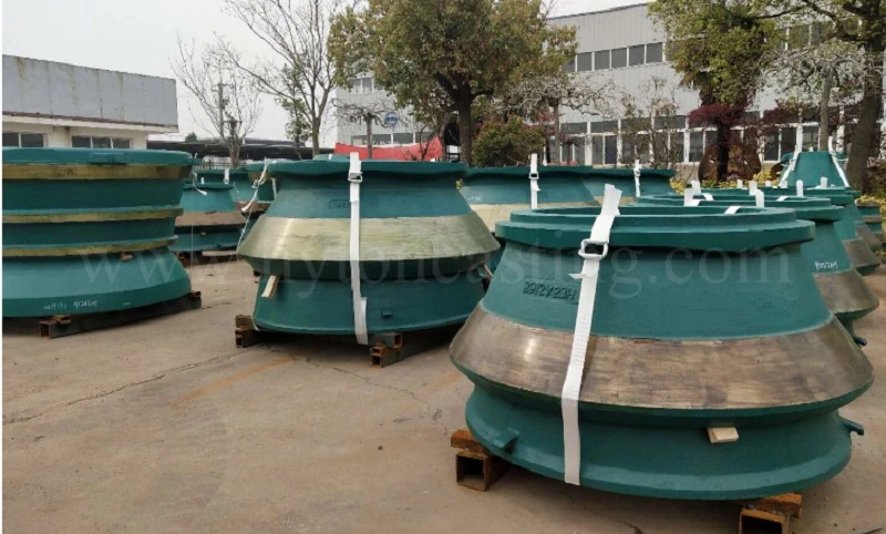 Mining Machine Parts Manganese Steel Bowl Liner Concave HP400 HP300 Cone Crusher Accessories