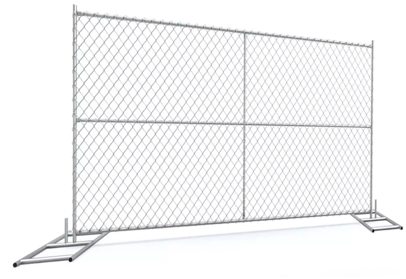 Steel 6X12 Portable Chain Link Temporary Fence Panel Galvanized Security Chain Link Temporary in America for Events