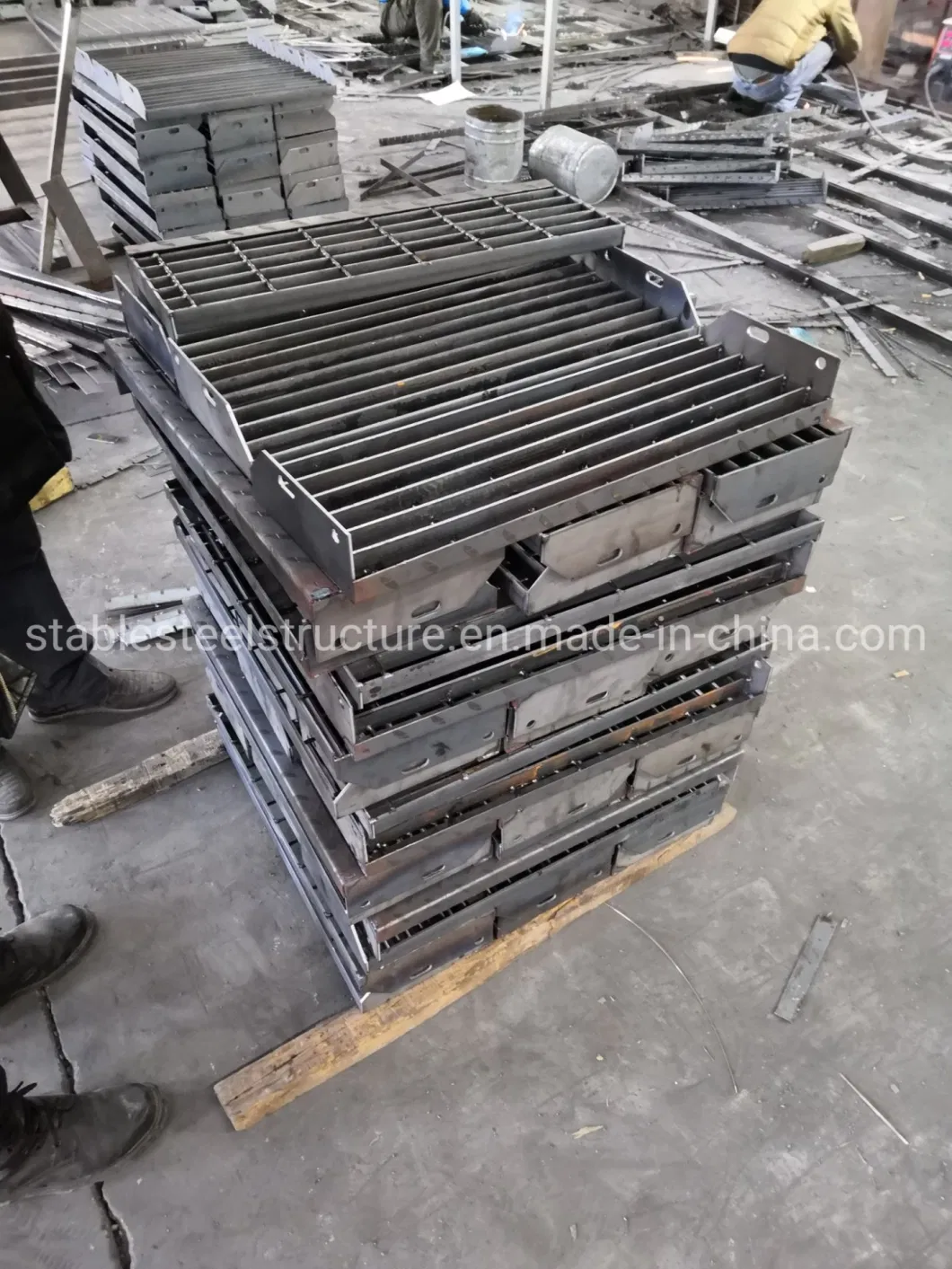 Hot DIP Galvanized Floor Forge Welded Steel Grating Metal Steel Grate