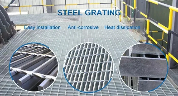 30*5mm Steel Walkway Grating Flat Grill Grate Stainless Steel Material