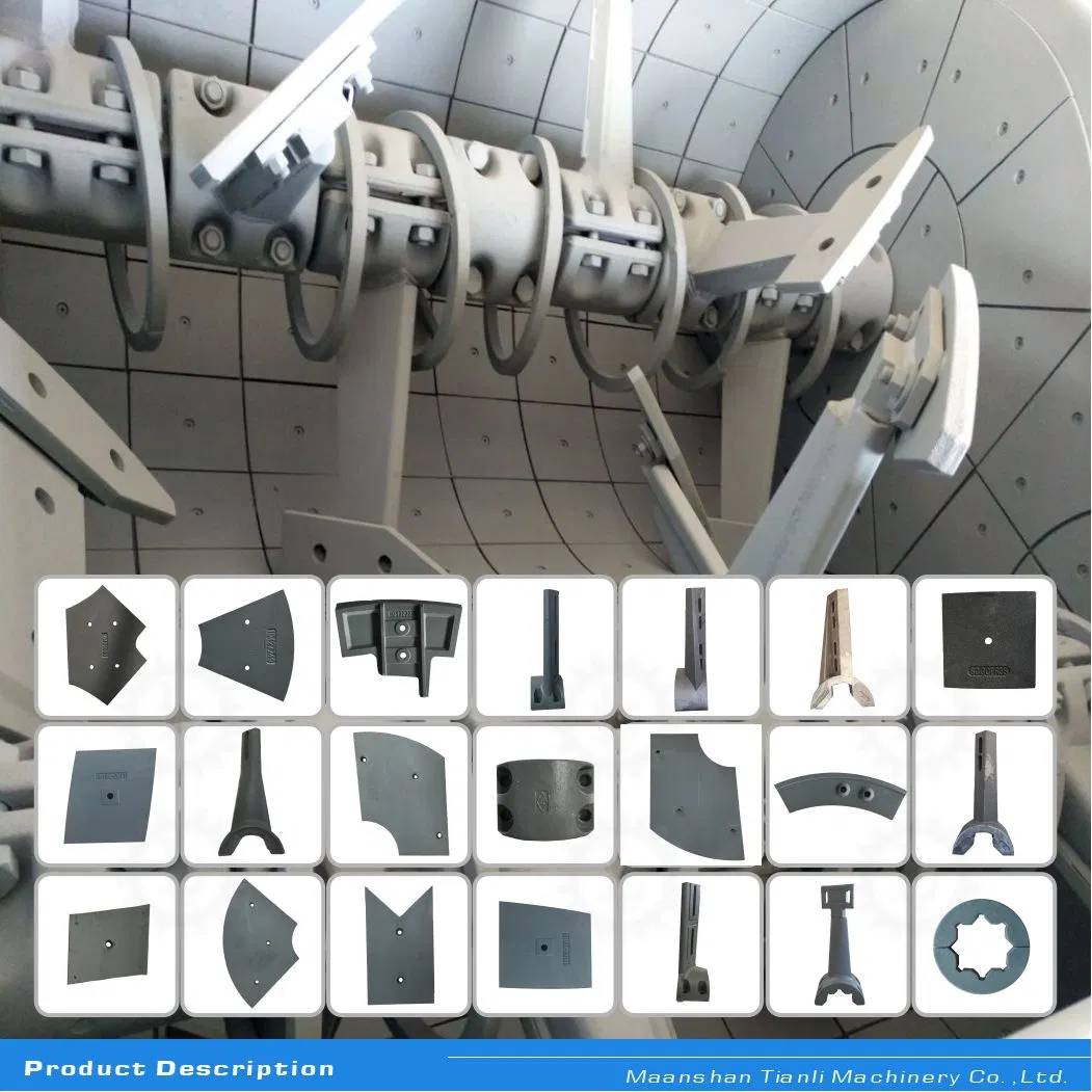 High Chrome Cast Iron Asphalt Mixing Plant Wear Parts