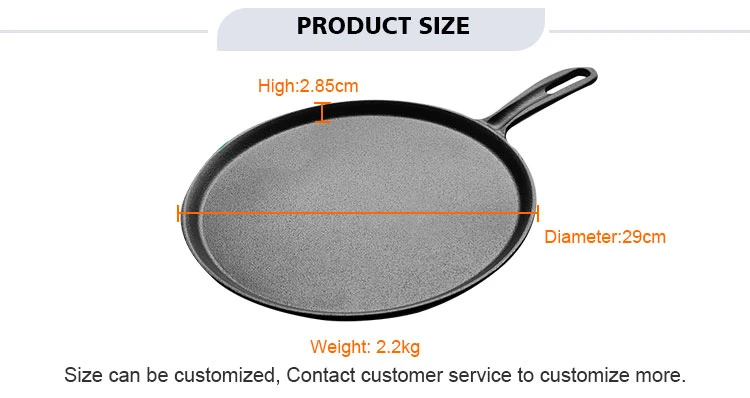 Wholesale 20 Inch Reversible Oval Cast Iron Outdoor BBQ Steak Pan Grill Pans Cast Iron BBQ Griddle Plate