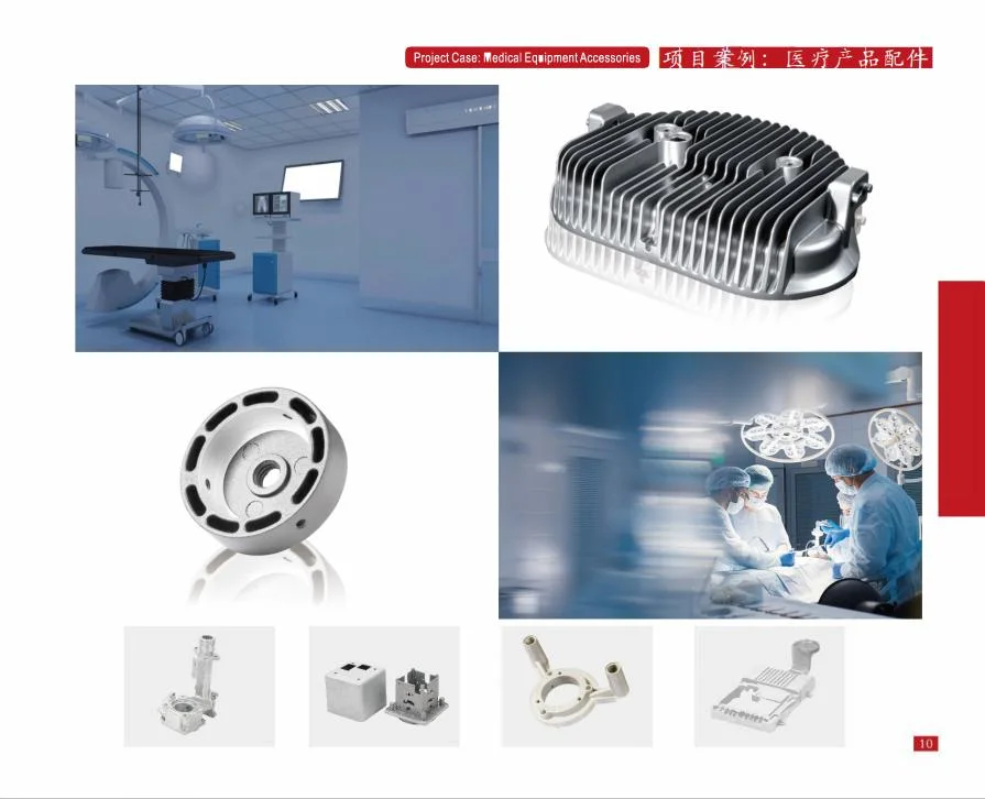 ADC12 Aluminum Alloy Die Casting in Large Size with Complex Structure Parts