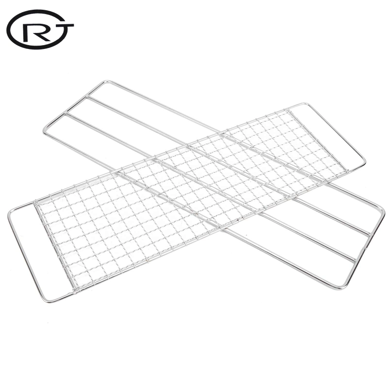 Round Barbecue Grill Net Mesh 304 Stainless Steel Wire Oven Grill