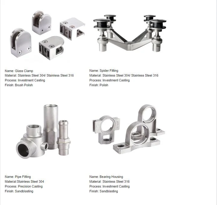 Foundry OEM Steel Investment Casting Parts ISO9001 Investment Casting