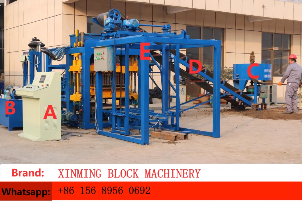 Wear-Resistent Qt 4-15b Concorete Cement Block Making Machinebrick Making Machine, Solid, Hollow Bricks, Pavement Bricks, Curved Bricks...for Commercial Use