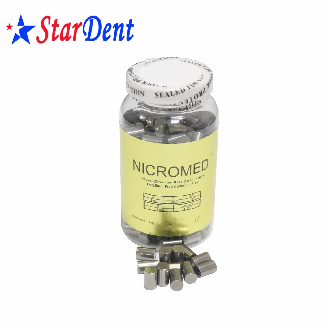 New Material Dental Nickel Chromium Ceramic Alloy/Dental Casting Alloy Beryllium Free Cadmium Free