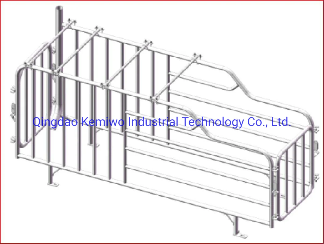 Pig Farm Round Steel Strong and Durable Sow Single Crate/Pen