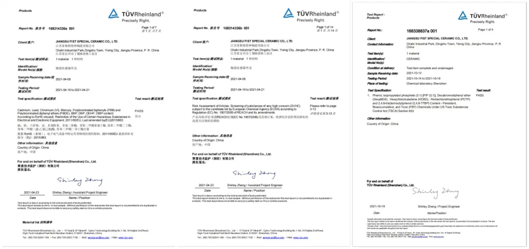 Factory Direct Delivery Refractory for High Temperature Heating Cordierite Ceramic Parts