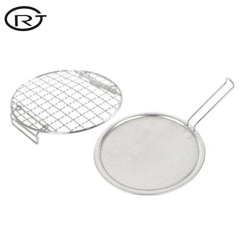 Round Barbecue Grill Net Mesh 304 Stainless Steel Wire Oven Grill