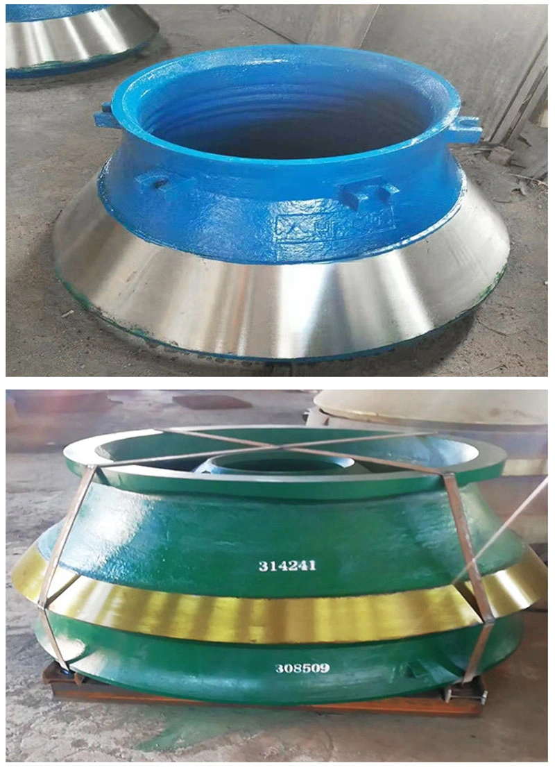 Mining Machine Spare Parts Cone Crusher Accessories High Manganese Steel Wear