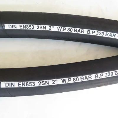 Fuel Line Petrol Dispenser Rubber Pipe Oil Resistant Hydraulic Wire Braided R1 R2 Oil Hose