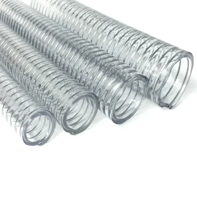Industrial PVC Anti Static Tubing Steel Wire Hose with High Corrosion Resistant
