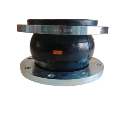 EPDM/NBR Single Ball Flexible Rubber Joint with Flange