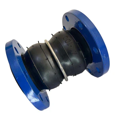 DN200 Double Ball Vibration Eliminators EPDM Bellows Coupling Flexible Rubber Expansion Joints