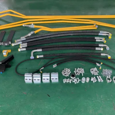  Excavator Assistant Breaker Pipes Line Hydraulic Hammer Installation Kit Oil Hose Piping Pipe Line