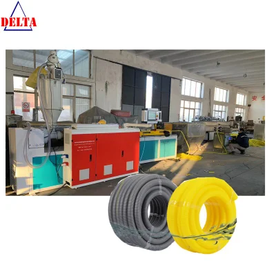 9-32mm PVC Sinlge Wall HDPE Flexible Corrugation Pipe Making Machine Flexible Oil Pipe Produce Line