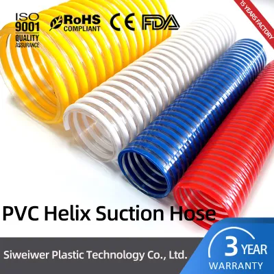  Excellent Quality Wear Resistant Corrugated PVC Helix Suction Hose