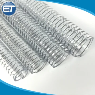 Food Grade PVC Steel Wire Helix Water Suction Discharge Tube Pipe Hose