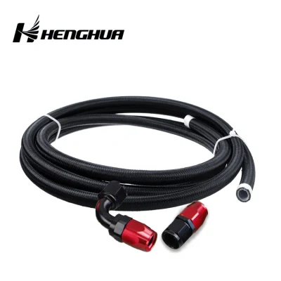  -6 6 an 5/16inch An6 an Blue Black Red Nylon Cotton Cover Stainless Braided Smooth PTFE E85 Alcohol Fuel Oil Cooler Hose