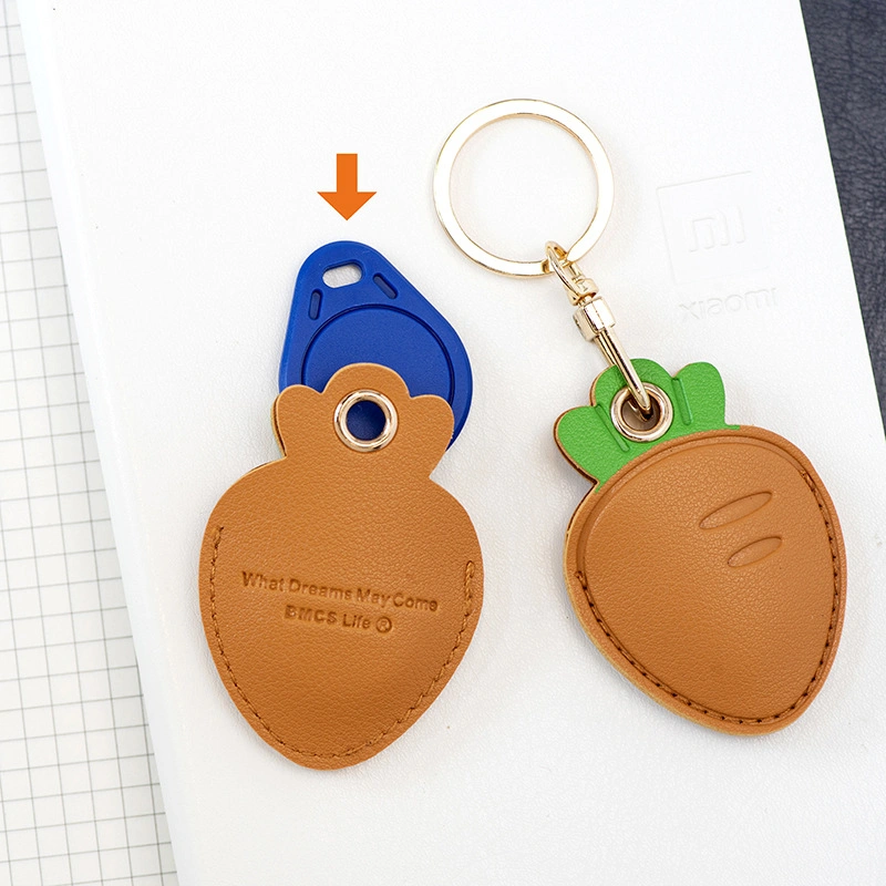 Water Drop Mini Access Control PU Pickup Set Creative Personality Key Chain