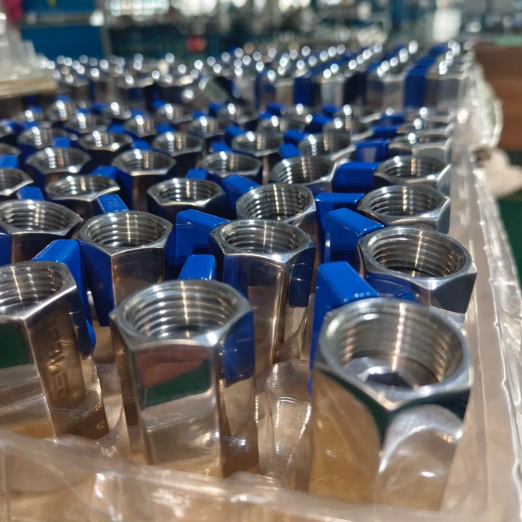 Mini FF mm Mf Ball Valve Stainless Steel 1.4408 CF8m CF8 Reduce Bore Thread Hose Nipple Polished Sanitary Food Industrial 1/4&quot;-1&quot; Pn63 1000psi