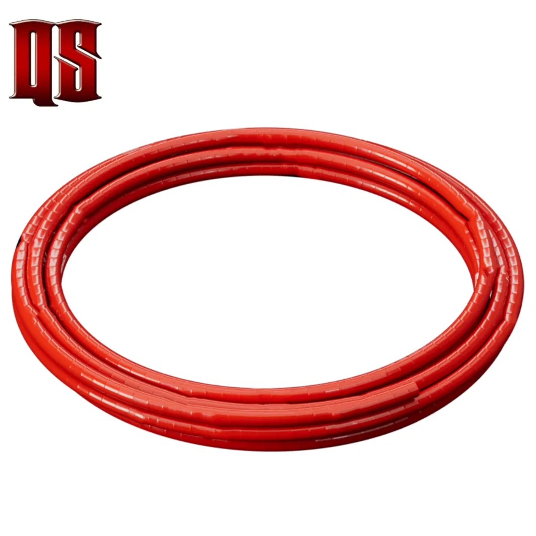 White Silicone Cover Convoluted PTFE Hose with External Vacuum Wire for Corrosive Chemicals Hot Air Hot Oil Hydrogen Fuel Cell System