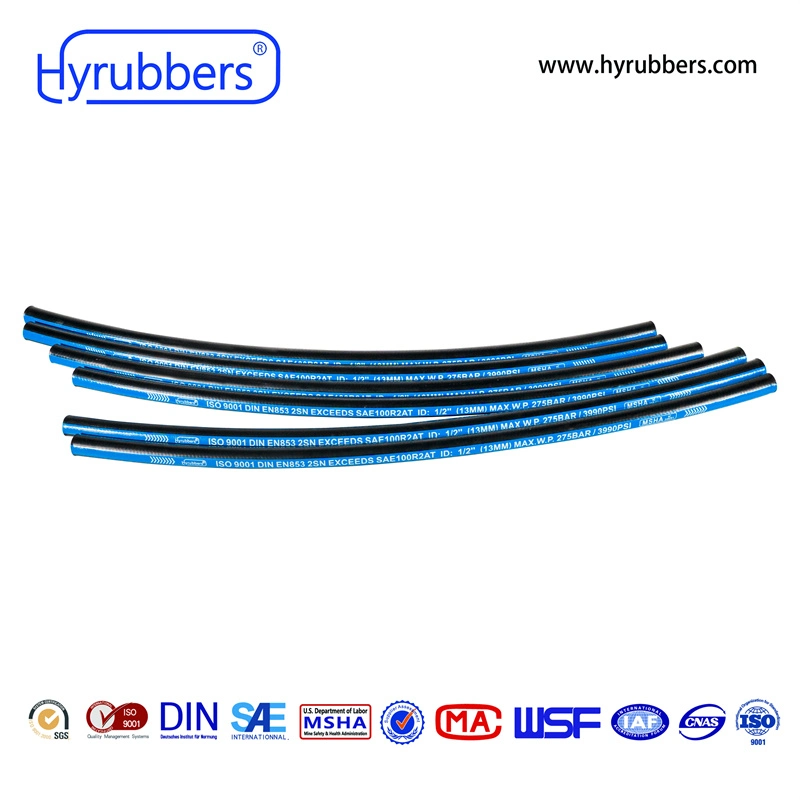 SAE 100 R1at Oil Resistant Synthetic Hydraulic Rubber Hose