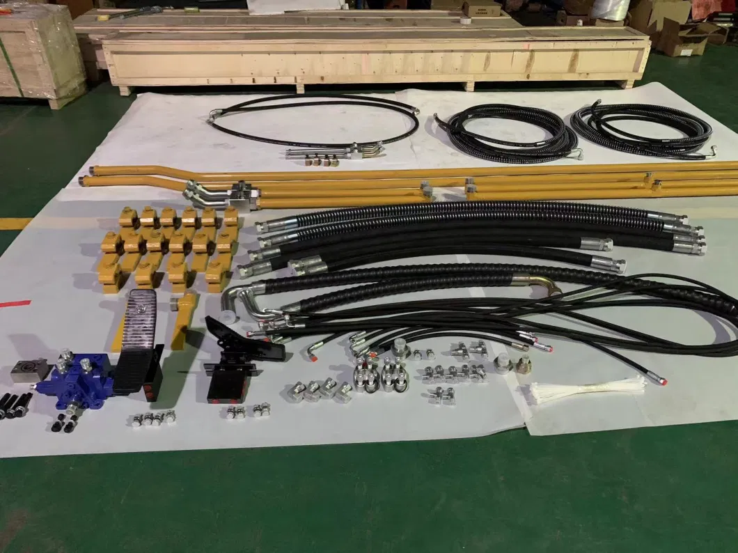 Excavator Hydraulic Breaker Piping Line Kits Pipe Clamp Aux Hydraulic Oil Hose Piping for Sk135sr Sk140 Sk200