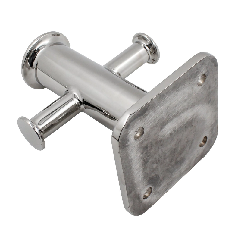 Boat Docking Accessories Marine Grade 316 Stainless Steel Mooring Bitt Cleat Single Cross Yacht Deck Mooring Bollard