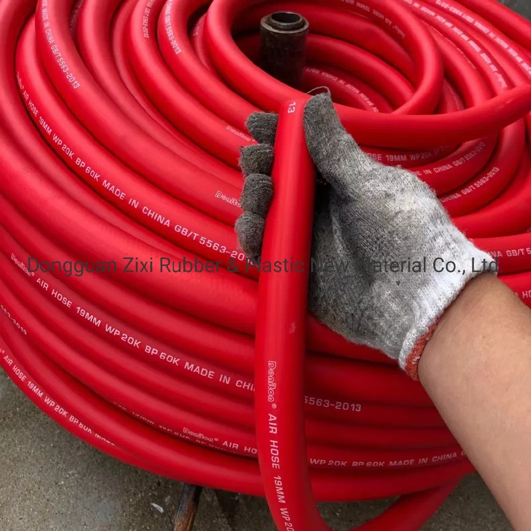 Oil Resistant Yellow Blue Red Color Flexible Wire Braided Rubber Hose for Oxygen Acetylene Delivery